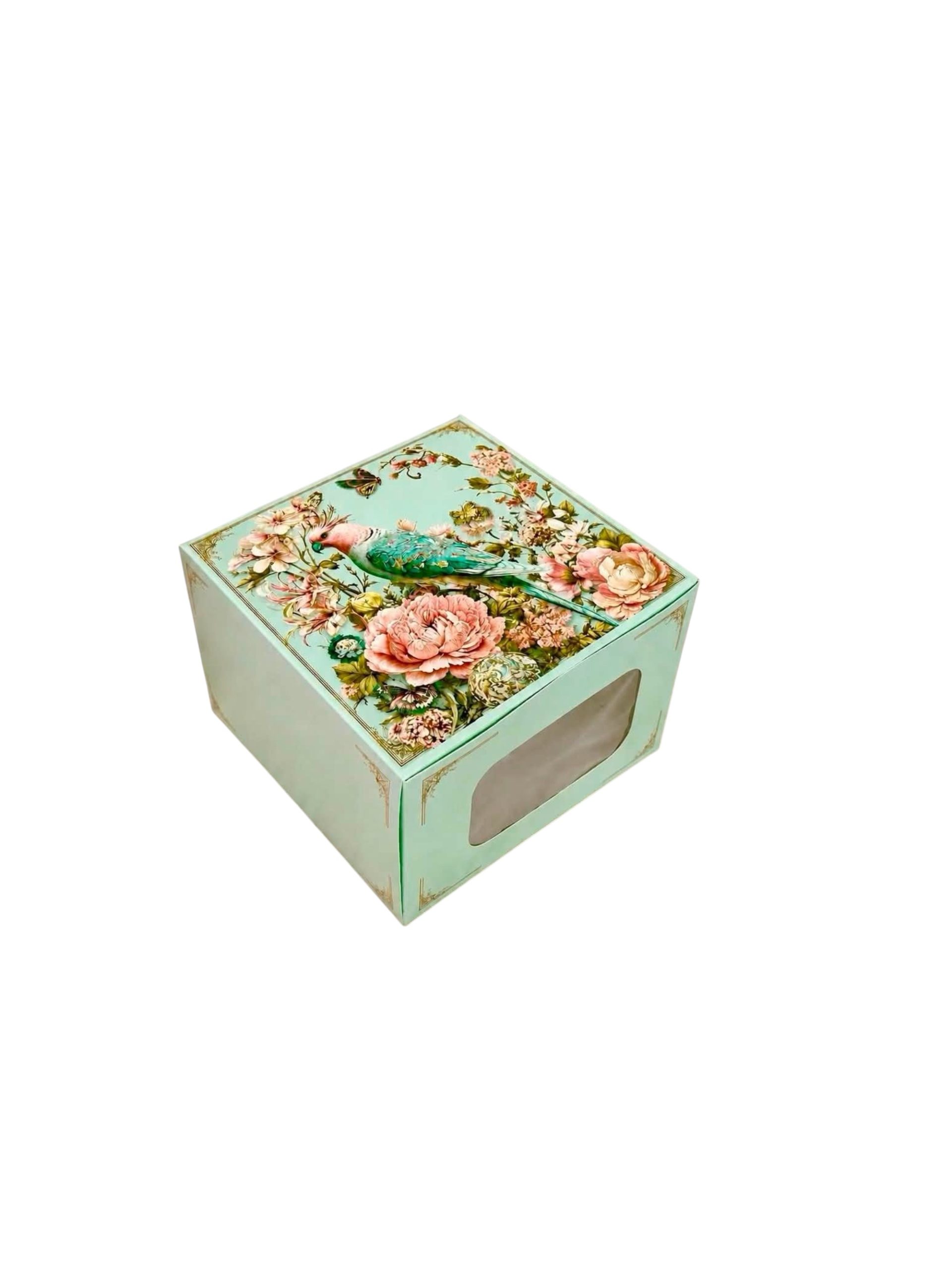 colored-cake-box-with-cover-25x25x17cm-01 علبة ملونة بغطاء تورتة 252517 سم بوكس كرتون تورتة