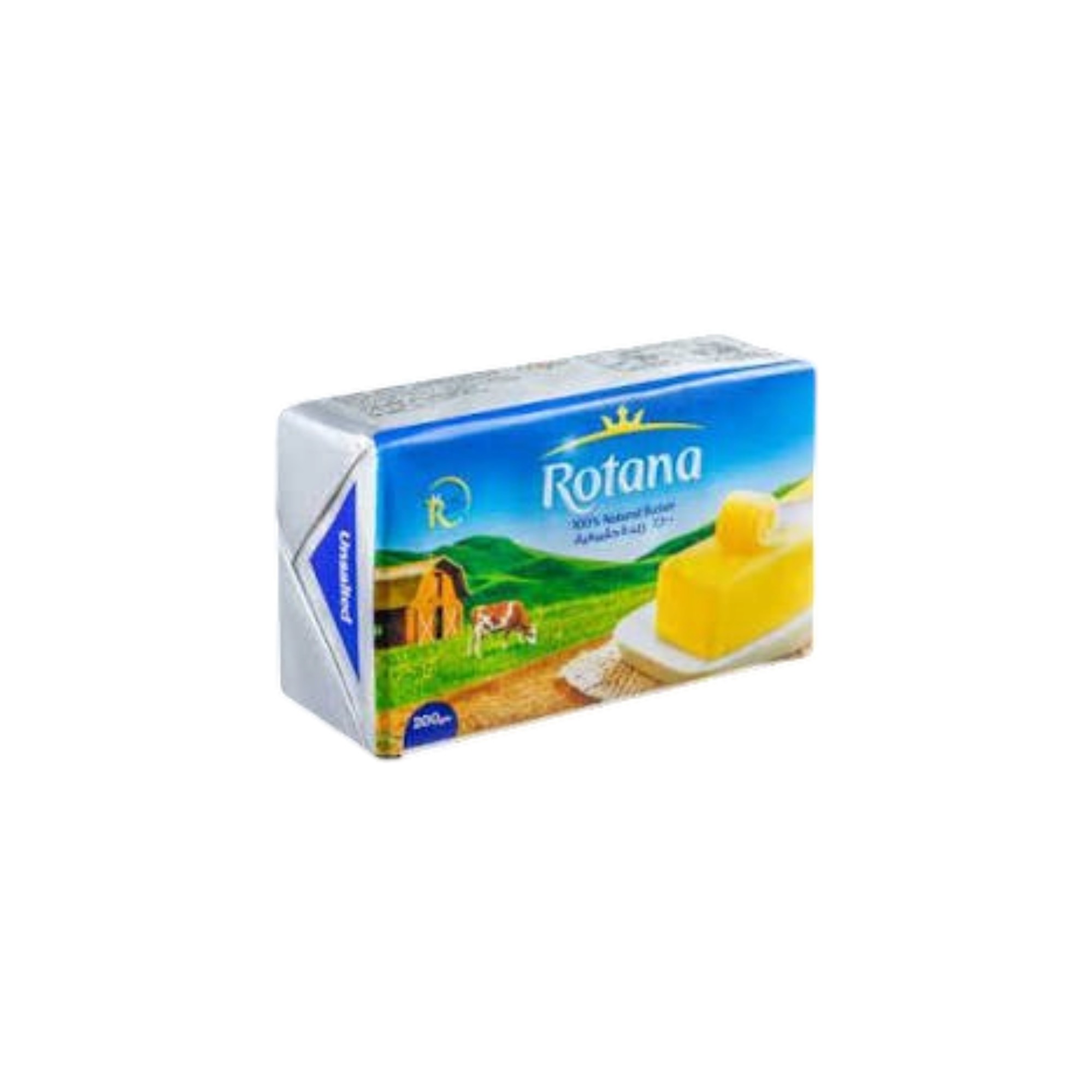 rotana-natural-new-zealand-butter-200g زبدة روتانا نيوزيلاندي 200 جرام,قالب زبدة روتانا 200 جرام,زبدة نيوزيلاندي طبيعي صغيرة,Rotana Natural New Zealand Butter 200g