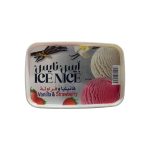 ايس كريم فانيليا وفراولة 1 لتر - ايس نايس