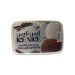 ايس كريم فانيليا وشيكولاتة 1 لتر - ايس نايس