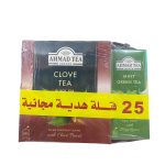 احمد تى - شاى بالقرنفل  100 فتلة + 25 فتلة شاى اخضر بالنعناع