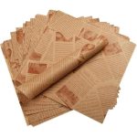 ورق زبدة بنى مطبوع 30*40 سم 100 ورقة