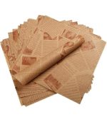 ورق زبدة بنى مطبوع 30*40 سم 100 ورقة
