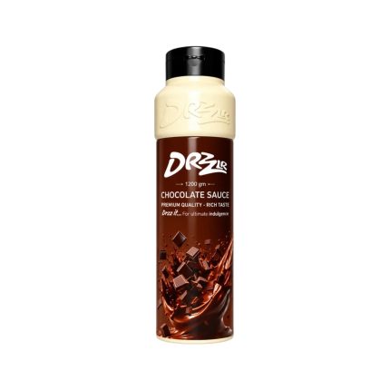 صوص شوكولاتة دريزل 1200 جم,صوص شوكولاتة داكنة للكافيهات,صوص تزيين حلويات بورسعيد,Drizzle Dark Chocolate Sauce 1200g
