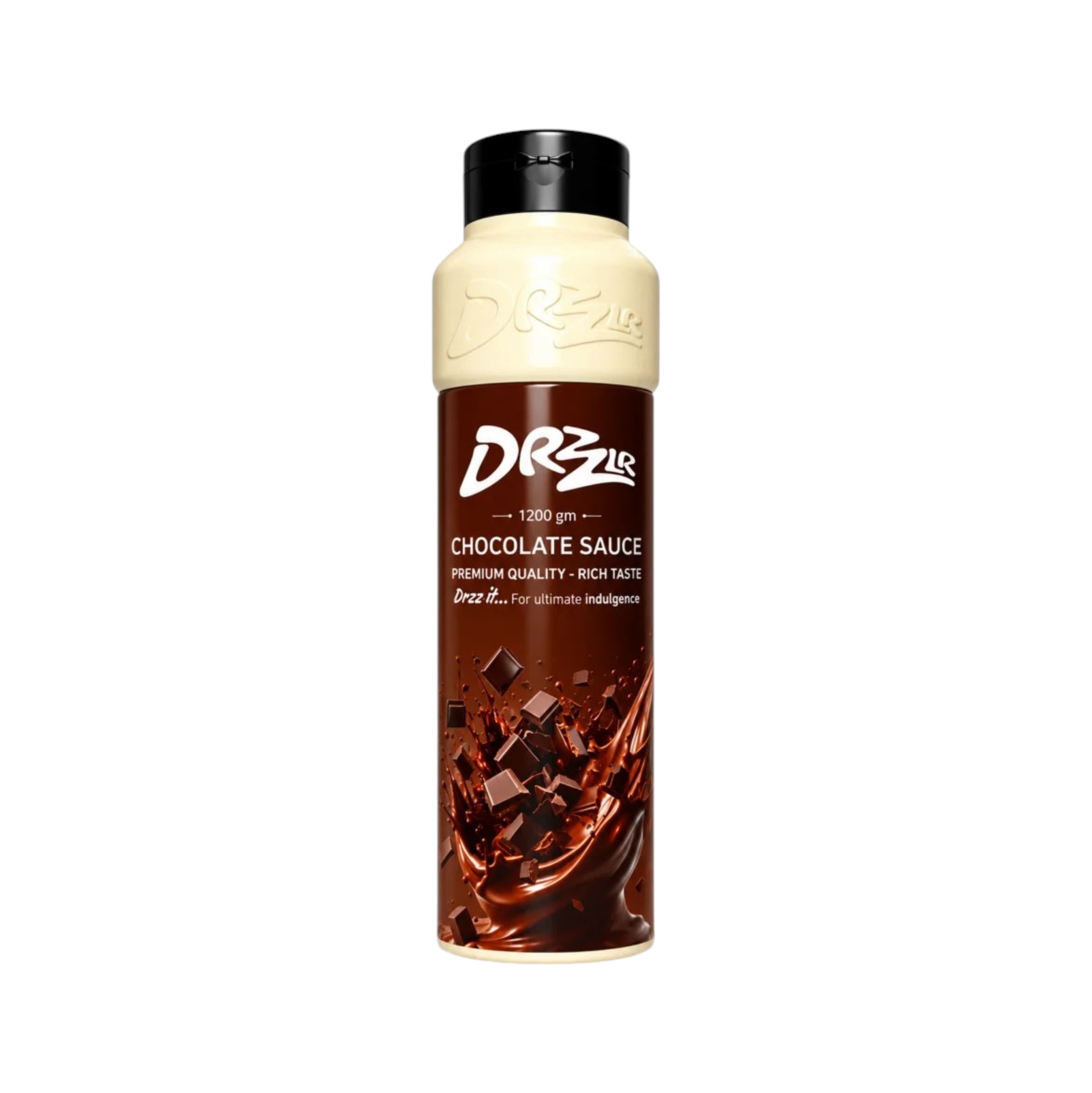 drizzle-dark-chocolate-sauce-1200g صوص شوكولاتة دريزل 1200 جم,صوص شوكولاتة داكنة للكافيهات,صوص تزيين حلويات بورسعيد,Drizzle Dark Chocolate Sauce 1200g