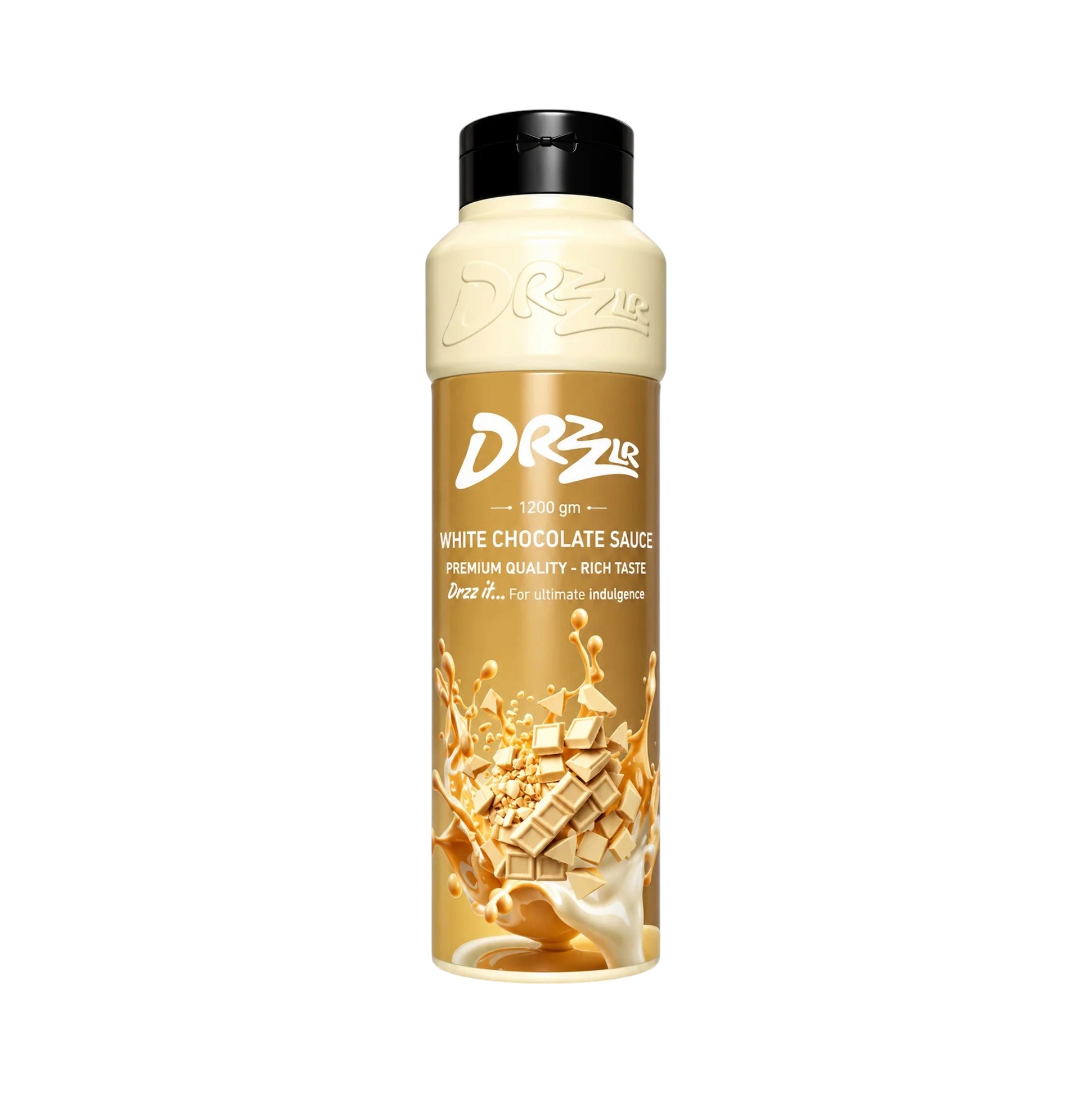 drizzle-white-chocolate-sauce-1200g صوص شوكولاتة بيضاء دريزل 1200 جم,صوص وايت شوكليت 1200 جرام للكافيهات,صوص تزيين حلويات بورسعيد,Drizzle White Chocolate Sauce 1200g